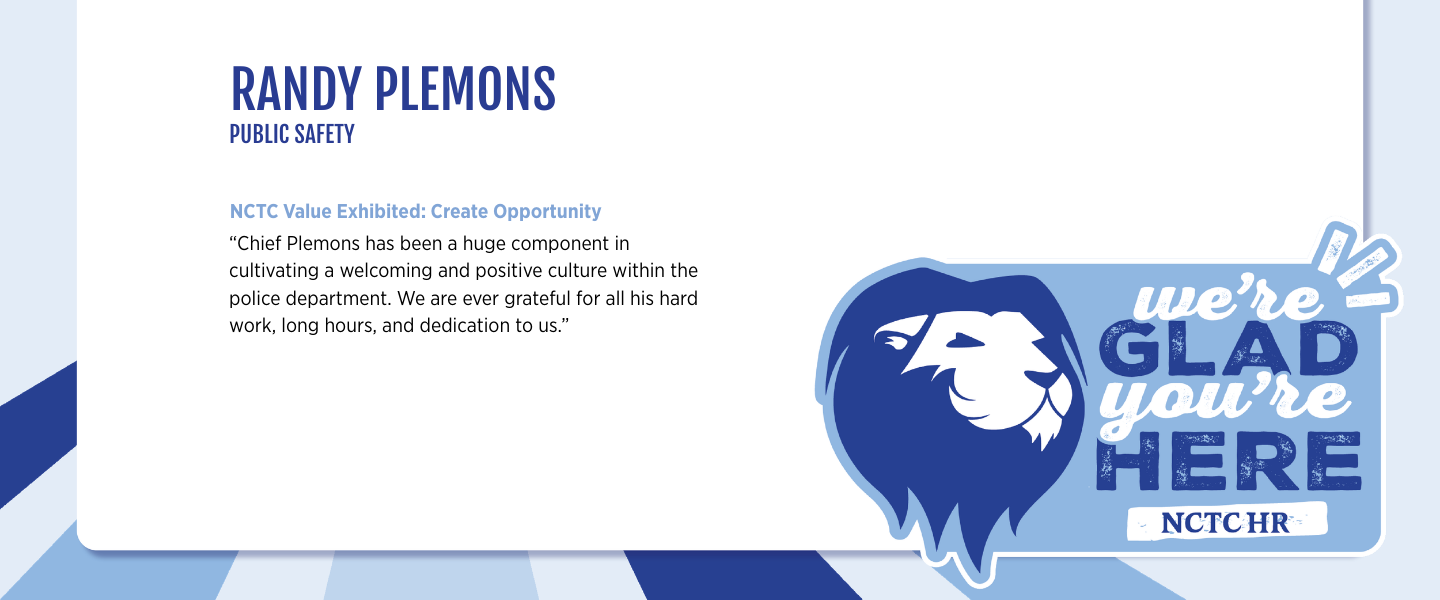 Randy Plemons KUDOSMARCH26